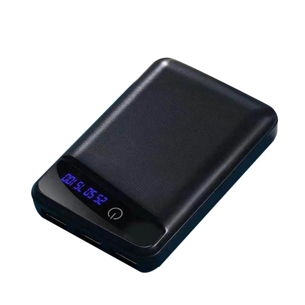 18650 batterie Ladegerät Abdeckung Energie Bank fallen DIY Kasten 3 USB Häfen: schwarz