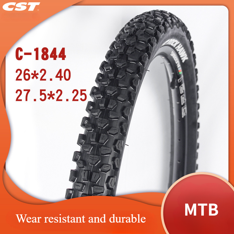 Zhengxin ROCK HAWK mountain bike tire 26inch 27.5inch C1844 steel wire 26*2.40 27.5*2.25 MTB Bicycle thickened tyre