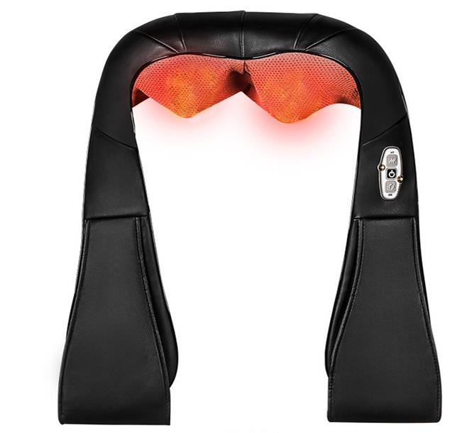 electrical shiatsu massager neck massage device electric back shoulder belt massages roller machine: B