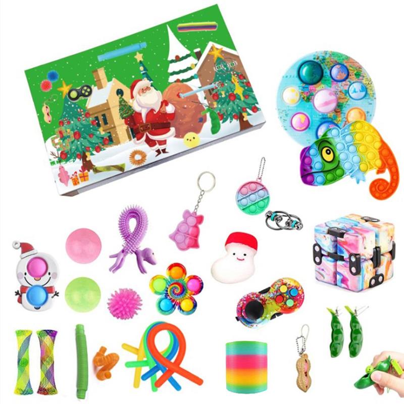 Anti-stress Sensory Toy Set Advent Calendar Christmas Countdown Calendar Blind Box 24 Days Countdown Decompression Toys: type 5