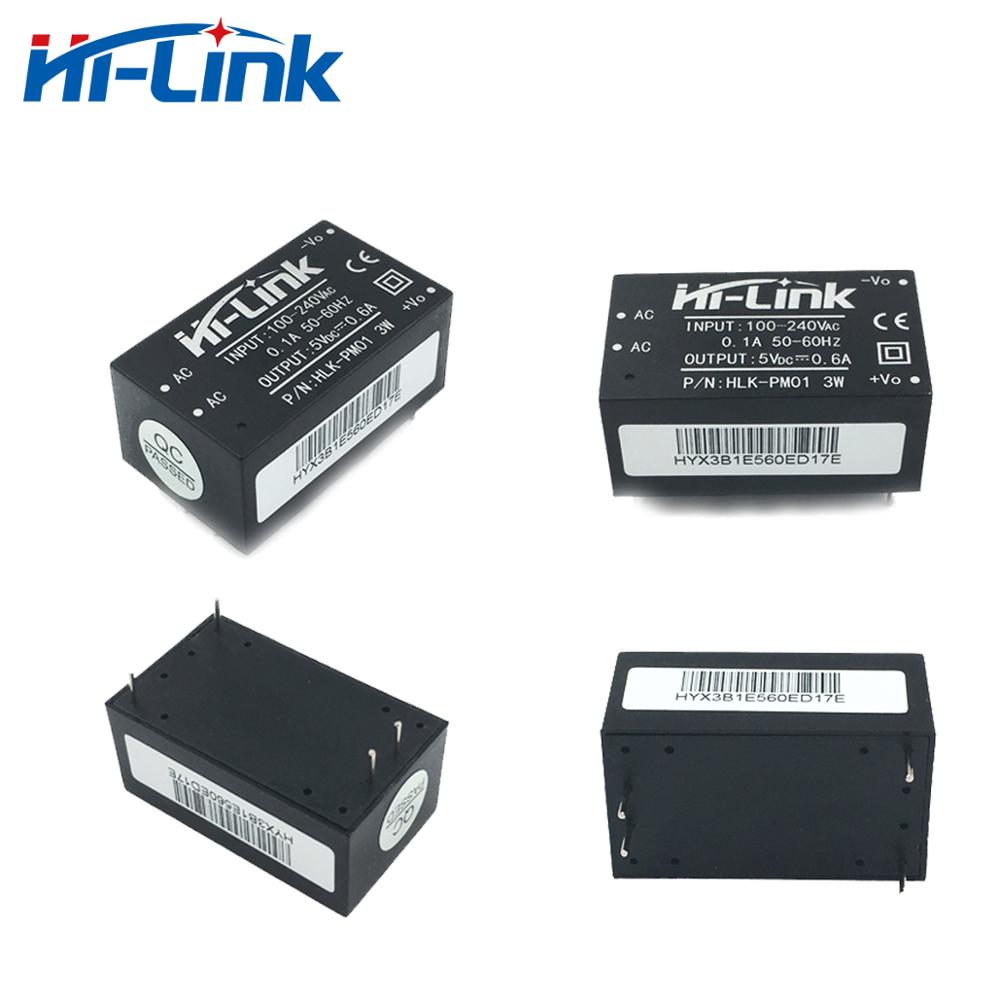 4 pièces offre spéciale HLK-PM01 5V 3W Stable alimentation à découpage alimentation ca DC Module d'alimentation transformateur