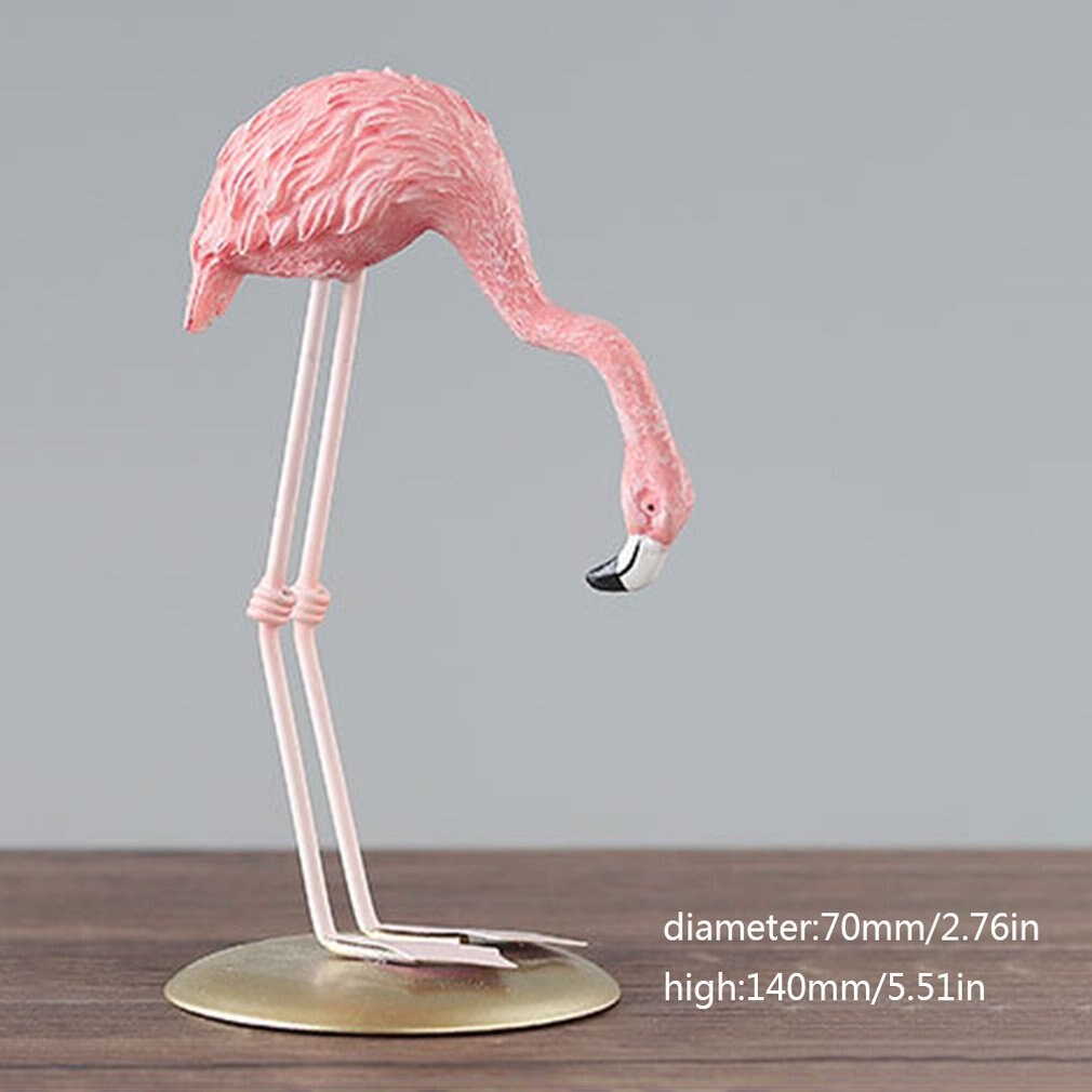 Lovely Cute Flamingo Resin Home Decorations Christmas Ornaments Table Desk Decoration for Home Bedroom