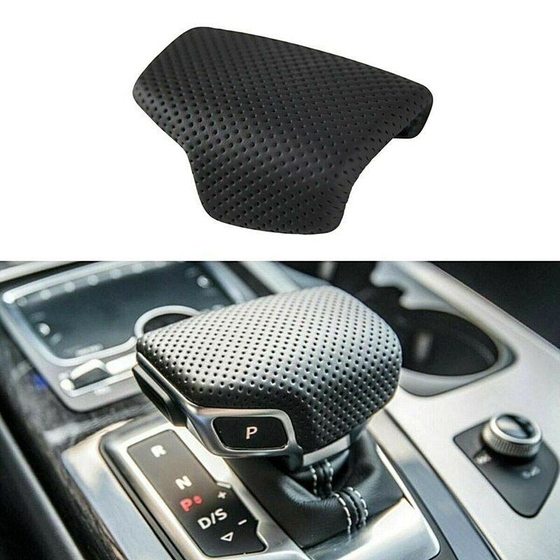 Car Perforated Leather Gear Shift Knob Handle Cove... – Grandado