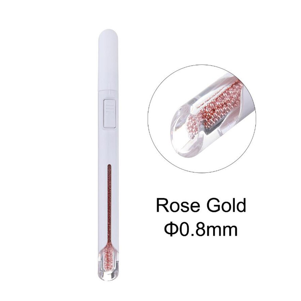 Herramienta para hacer puntos de decoración de uñas cuentas de acero cosechadora de uñas pluma punteadora Multi-función instrumentos de manicura herramienta de decoración de salón: violet