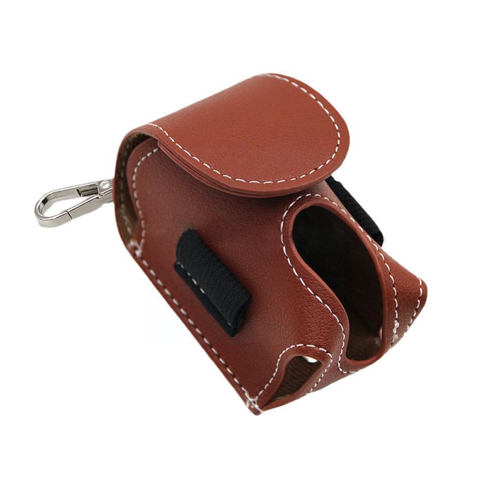 Mini Pocket Leather Golf Ball Storage Pouch Portable Bag Container Holder Waist Waist Golf Mini Storage Golf Bag Ball E3G3