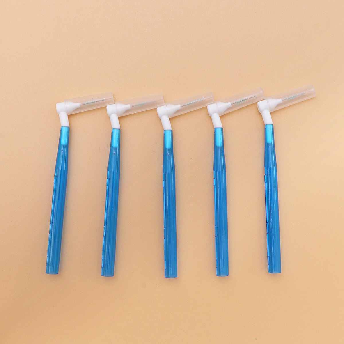 35pcs Interdental Brush Cleaning Tooth Gap Orthodontic L-Shaped Interdental Brushes: Default Title