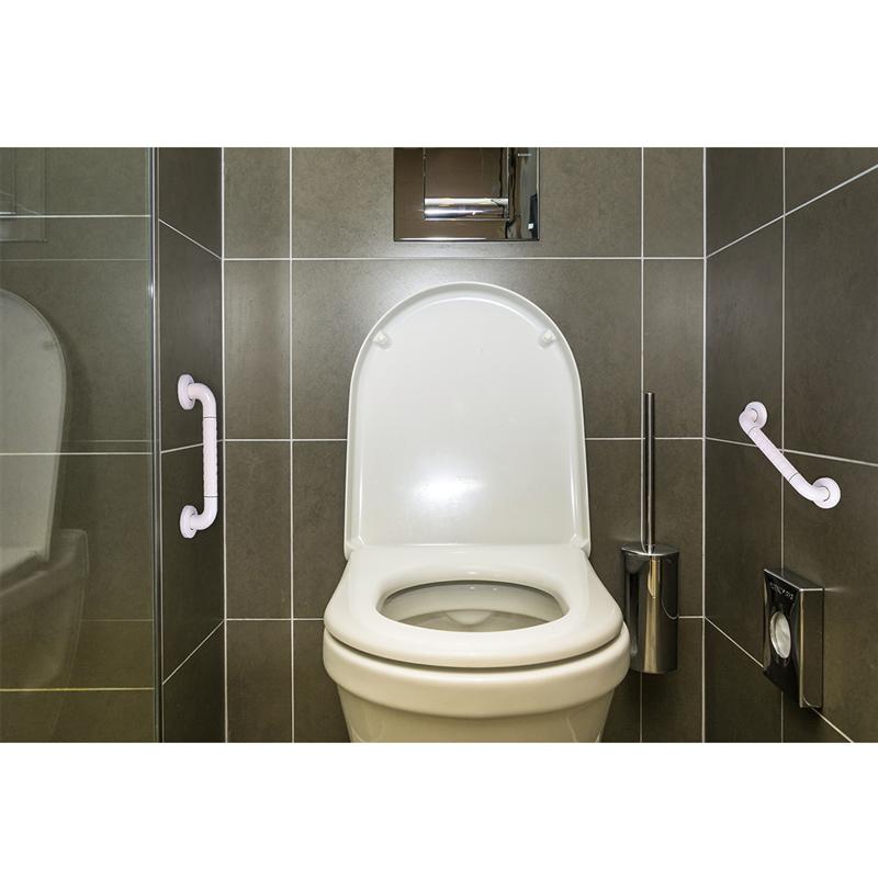 Barra de agarre ROSENICE para pared, barra de manillar de ducha, barra de seguridad, barra de agarre de seguridad, soporte de mano, mango de baño de asistencia Senior (blanco)