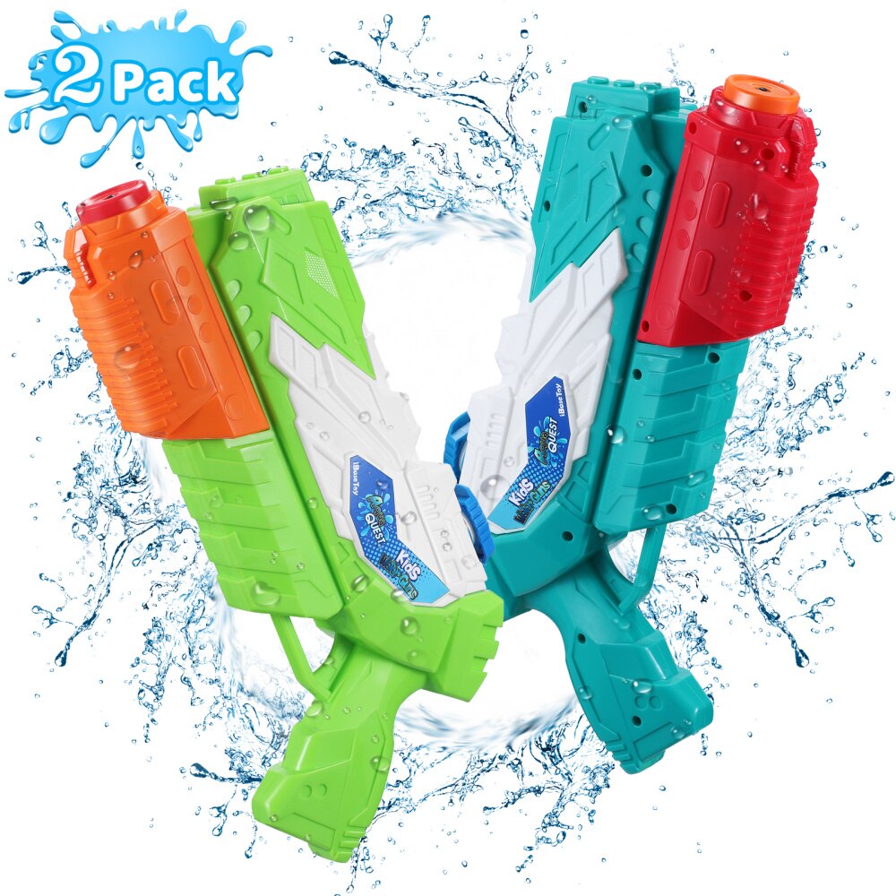 Ibasetoy 2 Stuks 32Cm Kids Water Guns Water Playing Game Shooter Zomer Speelbal Voor Outdoor Zwembad Strand Tuin gazon