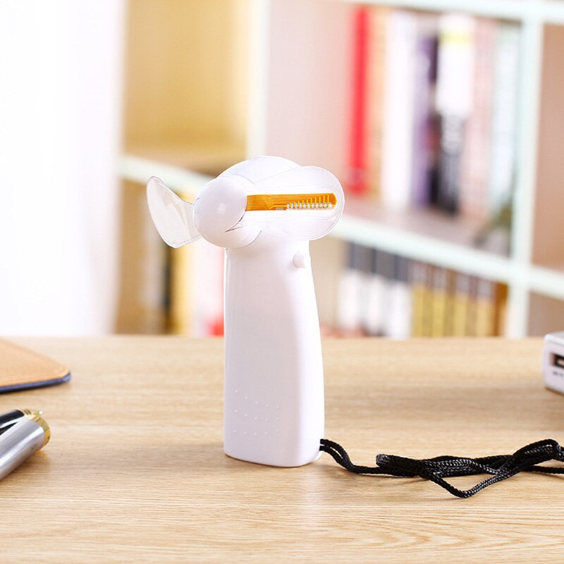 LED Fan Portable Flashing Colorful Light Cooling Fan Battery Operated Festival Confession Desktop Cooler