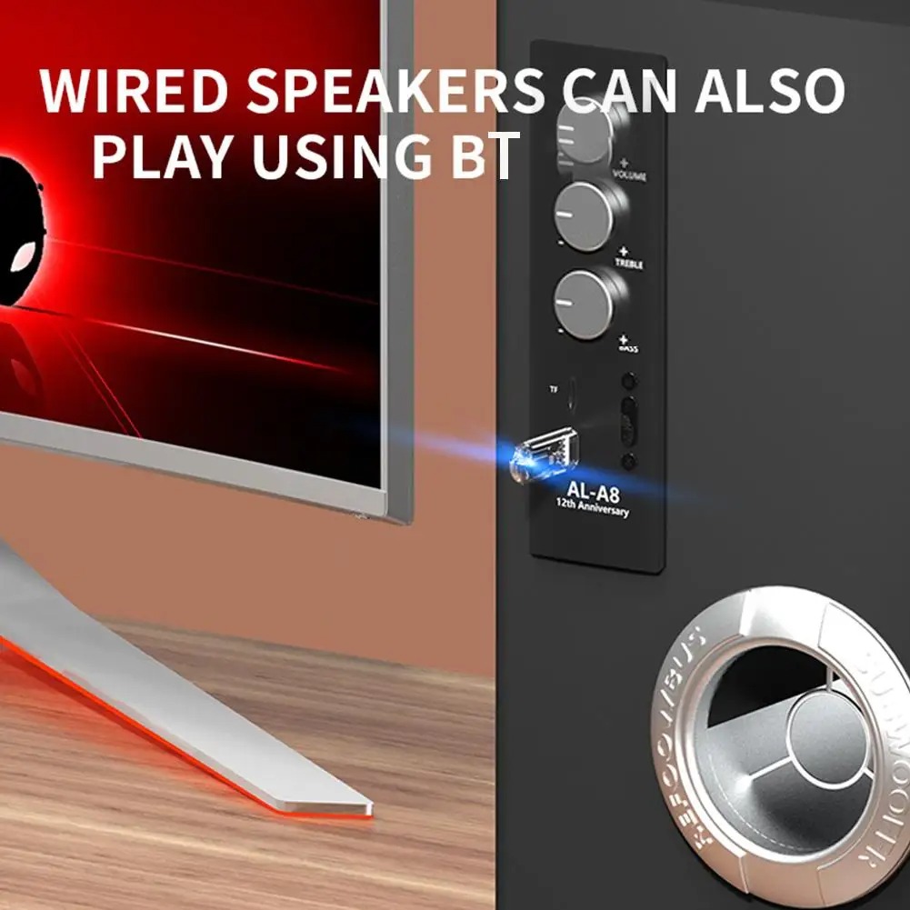 USB Bluetooth 5.3 Receiver USB Dongle Wireless Bluetooth Audio Adapter Bluetooth Audio Receiver Hands-free Call For Car Speaker