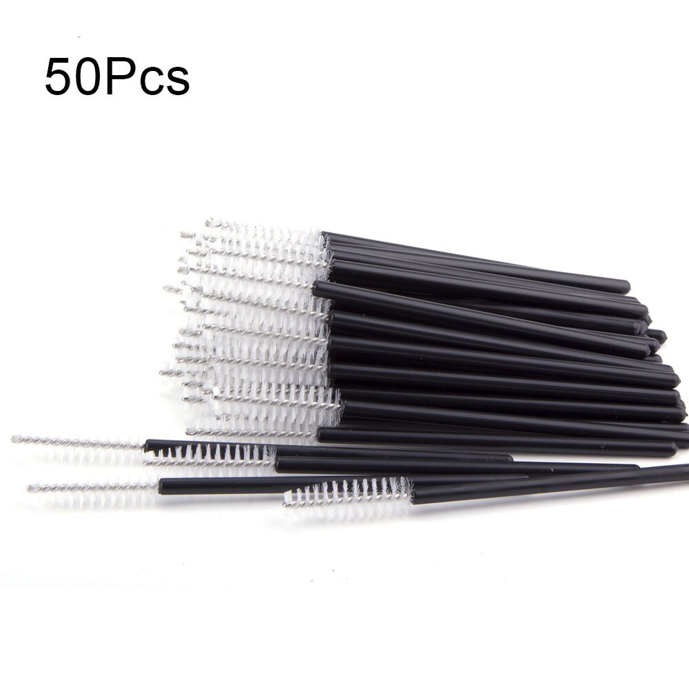 50Pcs Disposable Makeup Brushes Mascara Wands Applicator Eye Lashes Cosmetic Brushes Eyebrow Spoolers Comb Brow Brush Tools: 50pcs 06