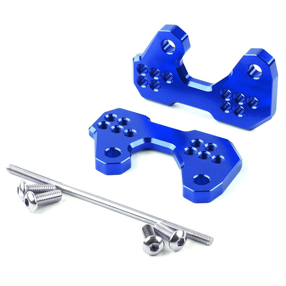 Motorcycle Adjustable Base Foot Pegs Rear for YAMAHA YZF R3 MT 03 MT03 YZF-R3 R25 Foot Peg Mount Bracket Parts: Blue