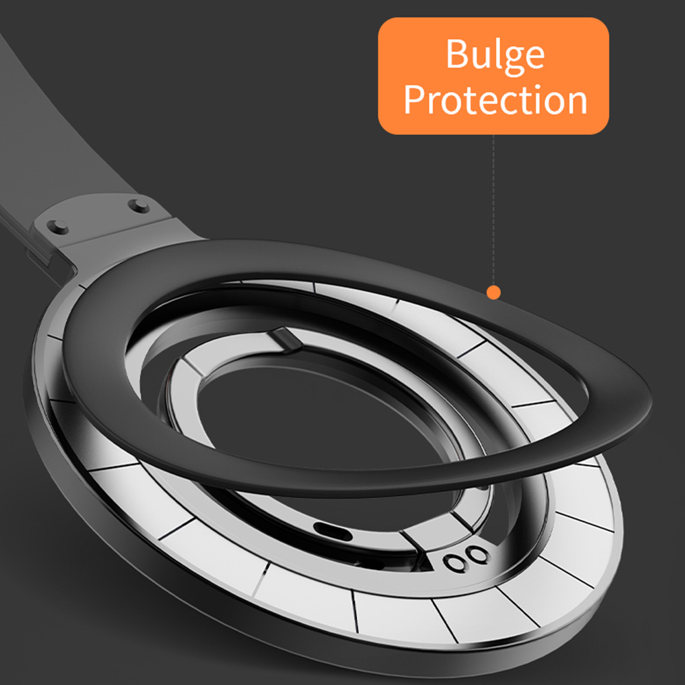 Ultradunne telefoonringhouder Magnetische ring 360 ° Roterende opvouwbare houder siliconen lanyard voor MagSafe iPhone16 universele beugel