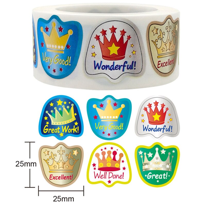 100-500 Shield-shaped Crown Teacher Reward Student... – Vicedeal
