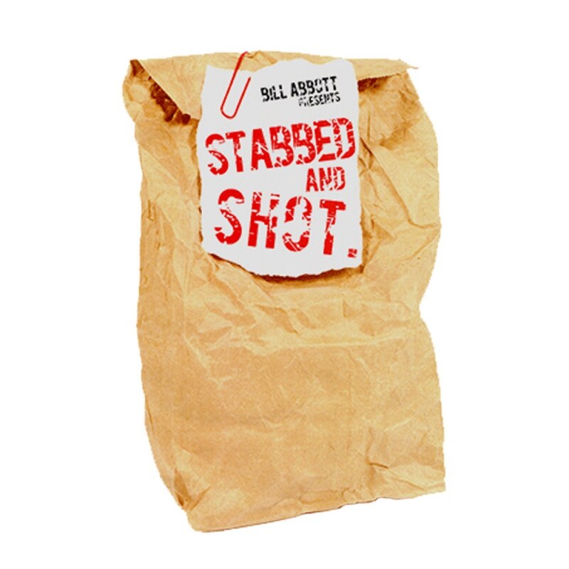 Dźgnięty i zastrzelony (sztuczki) rachunek Abbott karta magia i sztuczka talie bliska wykonawca scena / Parlor magiczne rekwizyty mentalizm zabawa