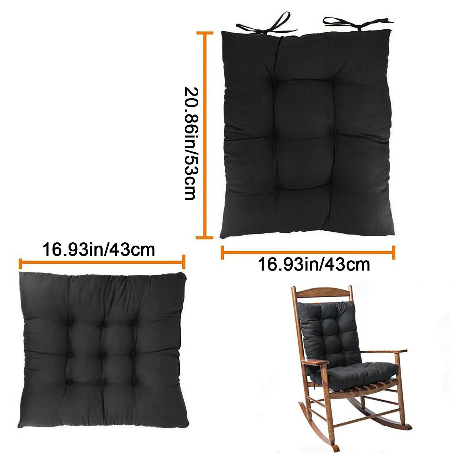 2Pc Kussen Mat Voor Ligstoel Schommelstoel Rotan Stoel Vouwen Dikke Tuin Zon Lounge Zitkussen Sofa Tatami Mat Geen stoel