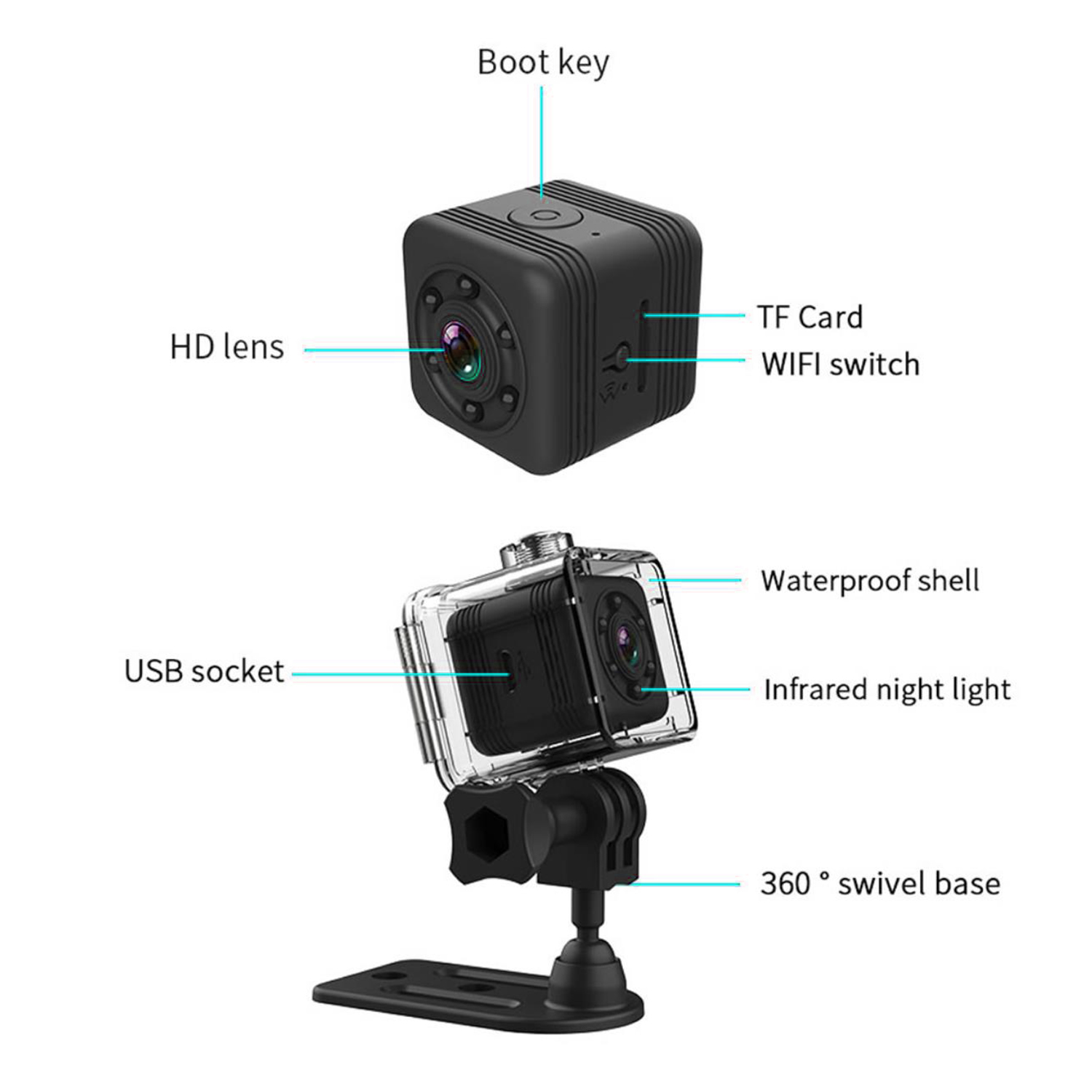 SQ29 Mini Sport Camera Hd Wifi Kleine Camera Video Sensor Nachtzicht