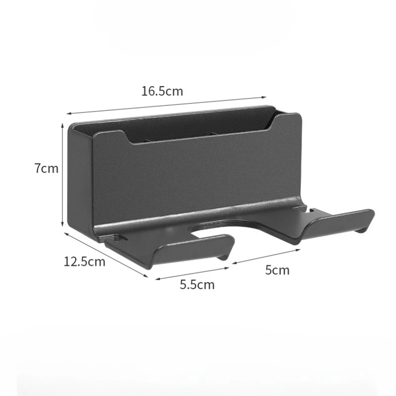 Aan de muur gemonteerde föhnhouder Drogerwieg Stijltang Stand Organizer Box Toiletventilatorhouder Plank Badkameraccessoires