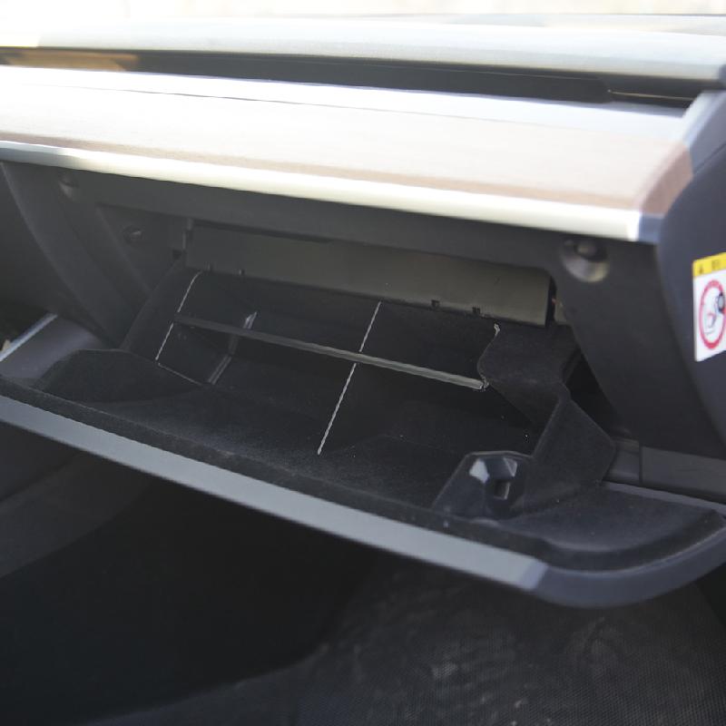 Car Styling Copilot Storage Box ABS Compartment Partition For Tesla Model 3 Glove Box Layered Sorting Board Accessories