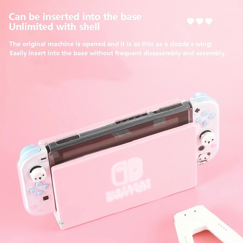 Coque de Protection colorée en TPU pour Nintendo Switch, motif de dessin animé, Joycon, pour contrôleur
