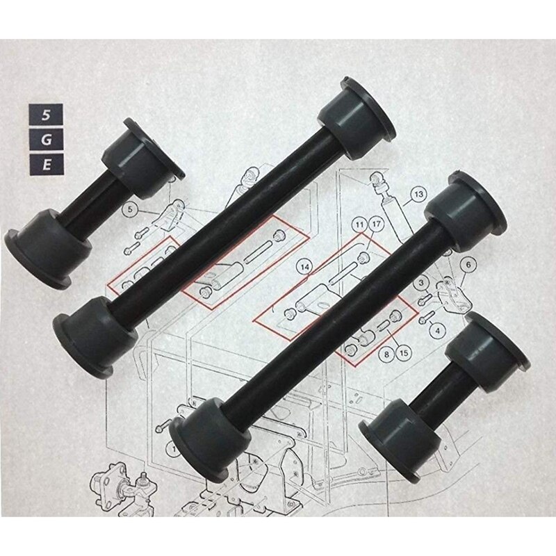 Front or Rear Leaf Spring& Front Upper a Arm Suspension for Club Car Precedent Golf Cart,Bushing and Sleeve Kit