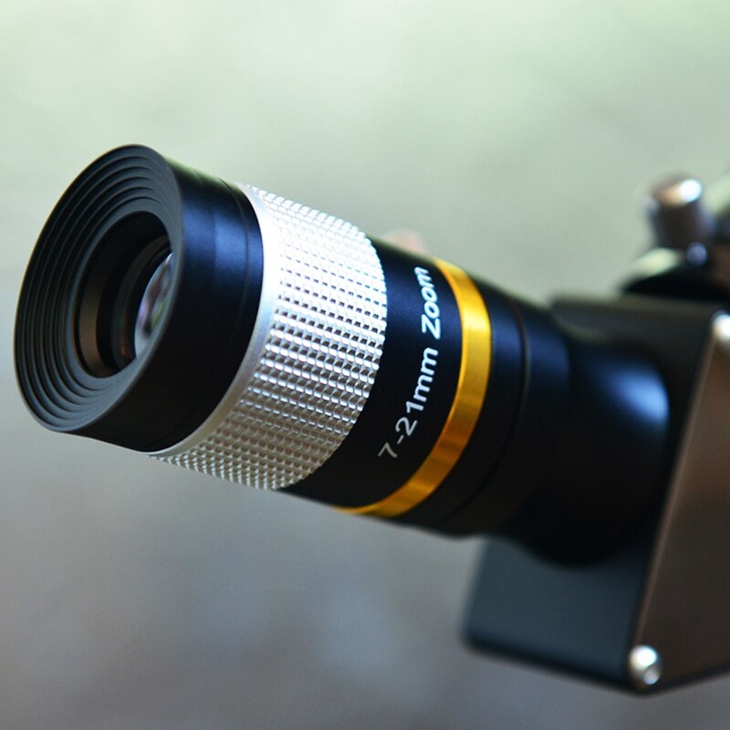 1.25- tommer zoom teleskop okular 7-21mm metalbriller med kontinuerlig zoom