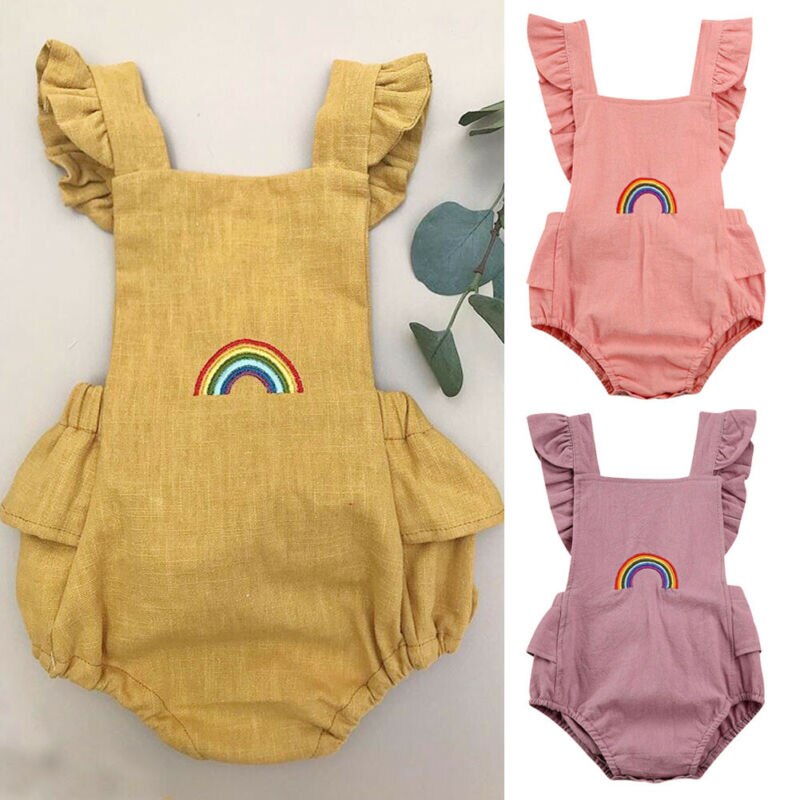 Pudcoco UNS Lager 0-18M Neugeborenen Kleinkind Baby Jungen Mädchen Body Ärmel Baumwolle Sunsuit Sommer Outfit Set Kleidung