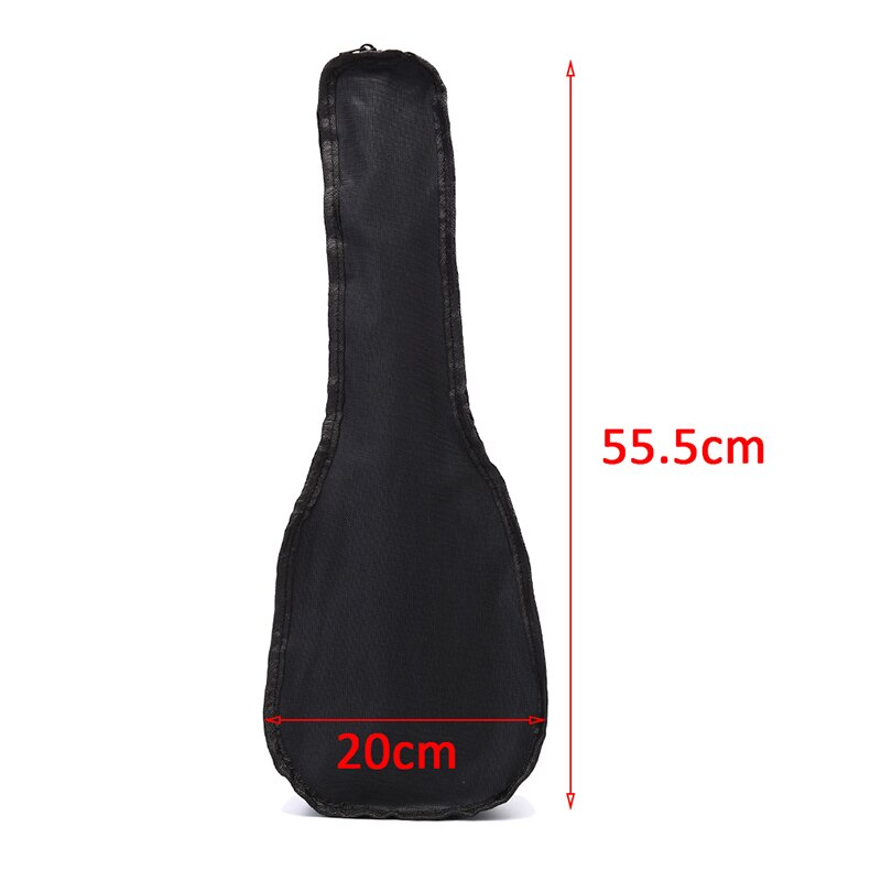 Tragbare dauerhaft 21 Zoll Schwarz Ukulele Tasche Weiche fallen Mono Tasche Einzelnen Schulter Rucksack Gepolsterte Musical Instrument