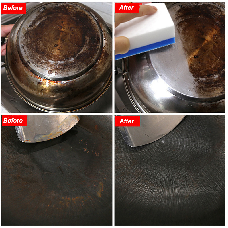 1/2/4/6Pcs Magic Spons Gum Blauw Emery Spons Keuken Tool Schotel Pot Borstel melamine Spons Cleaner Roest Remover Brush