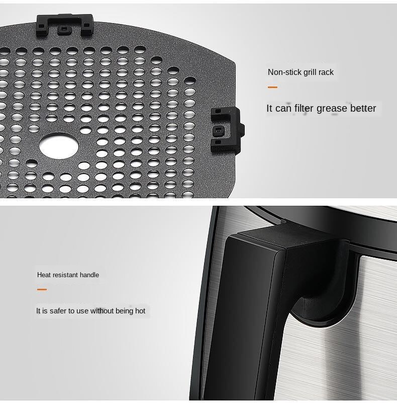 Air Deep-Fried Pot Smart Kitchen Sootless Chips Machine Deep Frying Pan Deep-Fried Pot