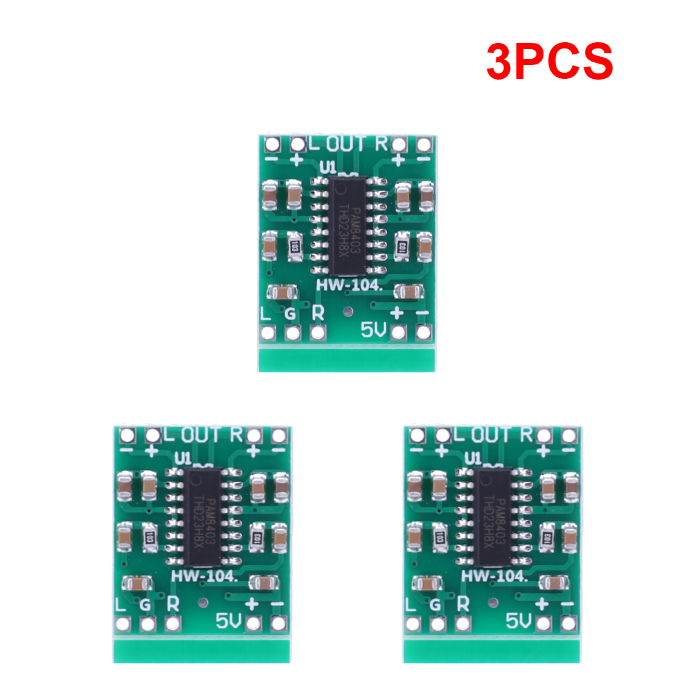 50-1PCS PAM8403 Audio Speaker Sound Amplifier Board Module DC2.5-5.5V 2*3W Mini Power Amplifier Board for Class D Stereo Audio: WHITE