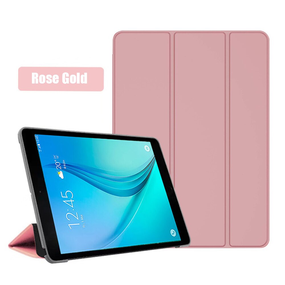 per Samsung galassia scheda A7 10.4 SM-T500/T505 Custodia in pelle con supporto scheda A 9.7 T550 T555 coperchio TabA 10.1 T580 T510 T515 tavoletta conchiglia: IPad Pro 12.9 / Blu