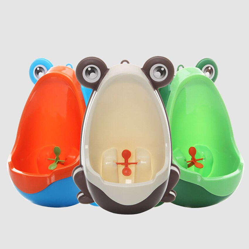 1Pc Frosch Geformt Kinder Urinale Wand Montiert Bad Kinder Saugnapf Töpfchen Pee Hängende Ausbildung Urinal Wc Mit Windmühle