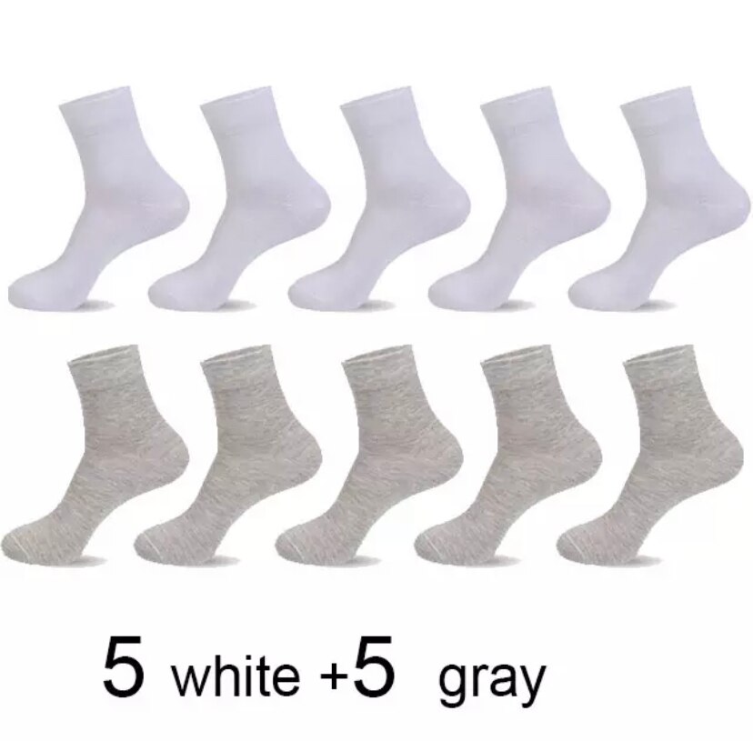10 paar/männer Socken Polyester Baumwolle Mittelrohr Socken Sommer Dünne Einfarbig Atmungsaktive Geschäft herren Socken männer: Dunkelgrün