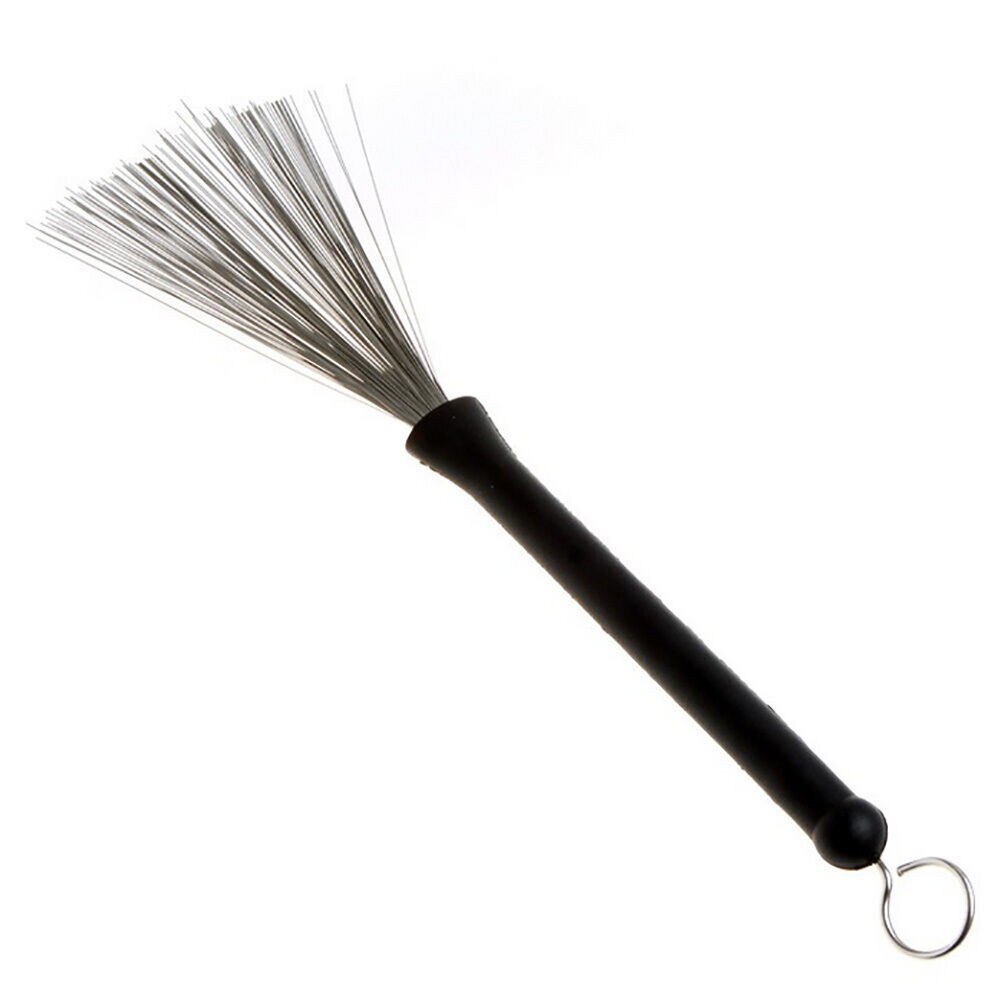 1Pcs Metal Wire Drum Brushes Cleaning Tool Portable Jazz Musical Retractable Sticks N66