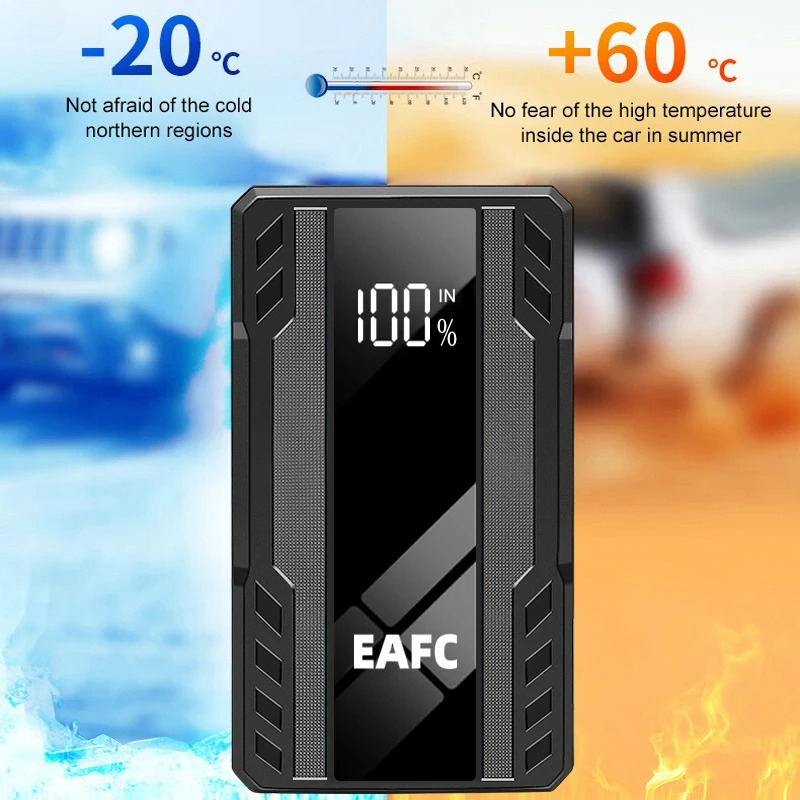 EAFC Car Battery Jump Starter Power Bank Starting Device 2000A/1000A Portable Charger LED Emergency Light Booster 12V Car Jump