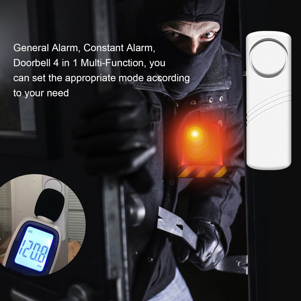 Wireless Door/Window Sensor Alarm Remote Control 85dB Anti-Theft Door Alarms for Kids Safety Home Security System