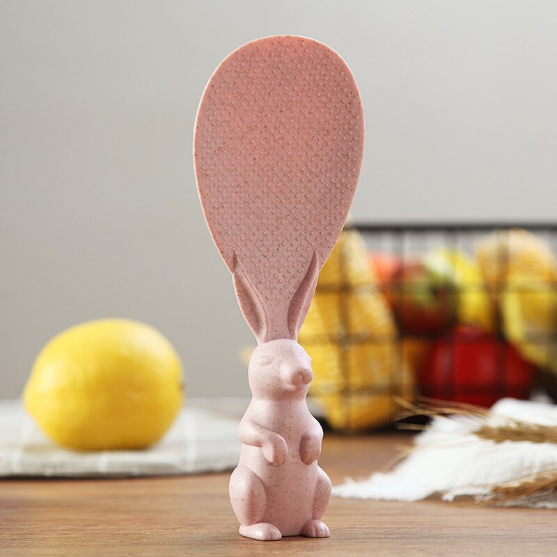 Standing Non-Stick Plastic Rice Spoon Cartoon Cute Tableware Rice Cooker Special Kitchen Utensils Rice Spoon Tool Spatula