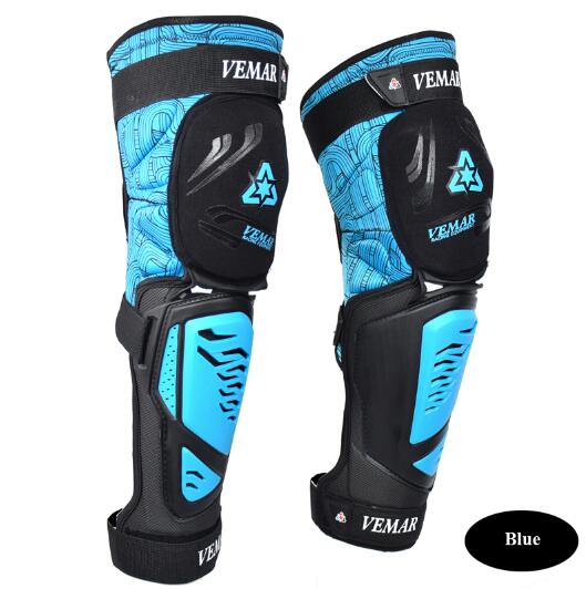 VEMAR Motorrad Mtb Knie Pads Moto draussen Sport Schutz Feuerfeste Anti-Herbst Moto-Cross Radfahren Schutz Ausrügestochen setzt: E01-Blau