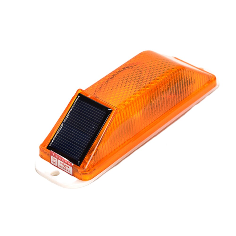 Flash estroboscópico, señal recargable, energía Solar, tráfico, seguridad vial, advertencia, lámpara LED, Control de Chip, conducción nocturna, luz de precaución: Amarillo