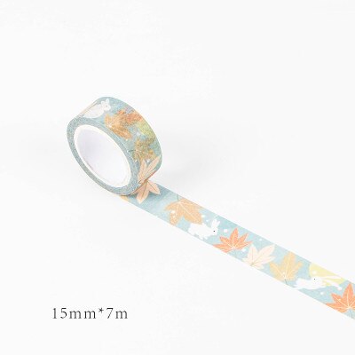 15mm * 7m söta kawaii kyoto dekoration japanska naglar dekorativa washi-tejp gör-det-själv scrapbooking maskeringstejp skolkontorstillbehör: 14