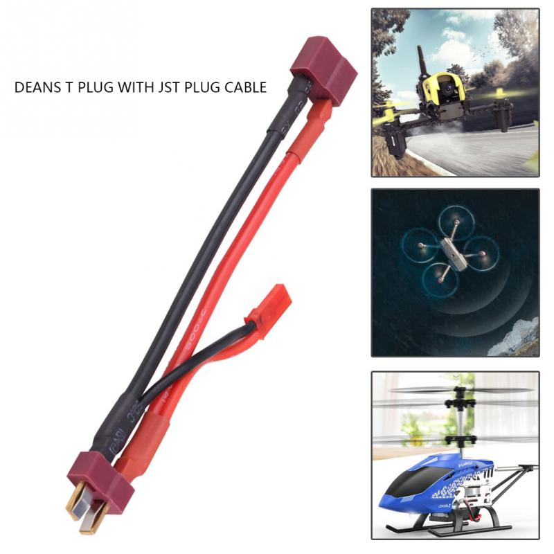 Silicone T Maschio a T Femmina Cavo Deans T Spina con JST Spina del Cavo di Alimentazione Filo di 18AWG per il Controllo Remoto aereo Auto Barca