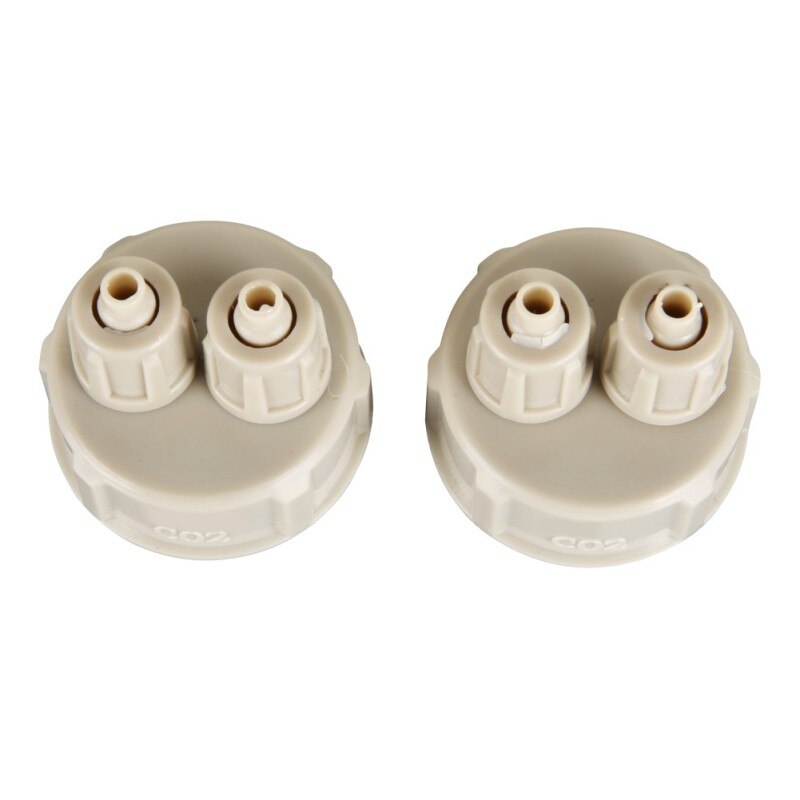 2pc CO2 Bottle Cap Aquarium Fish Tank DIY Air Diffuser Generator Quick Release Sealed Tube Tool Kit