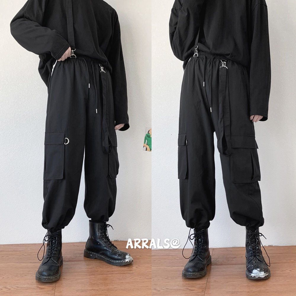 Ropa de trabajo para hombre, mono desmontable juvenil, pantalones Cargo informales, ropa informal suelta, M-2XL,