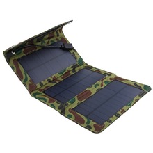 RISE-Outdoor Draagbare Zonnepaneel Groene 5W Solar Vouwen Panel Usb Oplader Camping Wandelen Mobiele Telefoon Oplader Supply power Bank