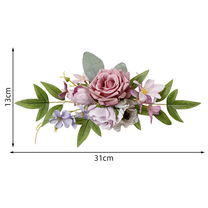 Yannew Pre-made Pink White Cake Topper Flowers Rustic Wedding Cake Decoration for Baby Shower Birthday Party Wedding Supplies: green