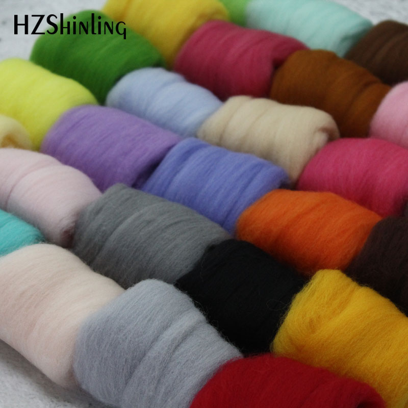 5 g Super Soft felting Short Fiber Wool Perfect in Needle Felt and Wet Felt Orange Wool Felt Material