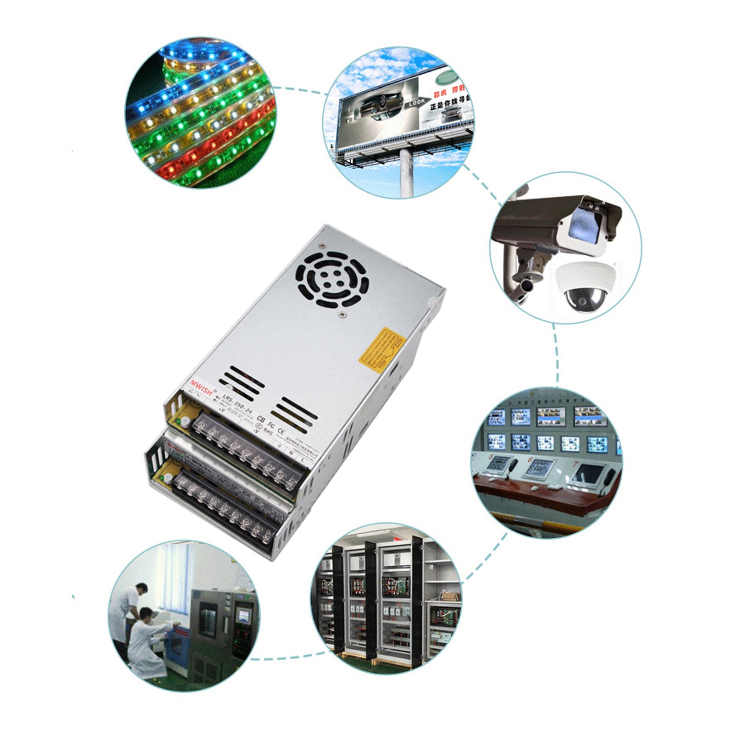 400W 60V Switching Power Supply S-400w-60 6.6A Adjustable Voltage, Suitable for RD6006