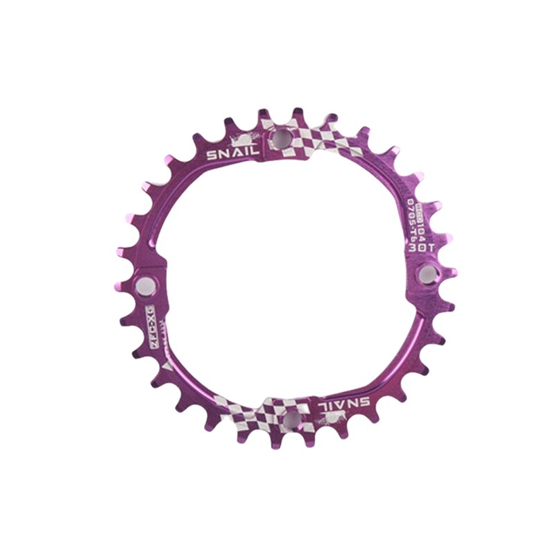 Deckas 104BCD Round Narrow Wide Chainring 30T Single Aluminum Alloy Chainwheel For Bicycle Road Mountain Bike MTB