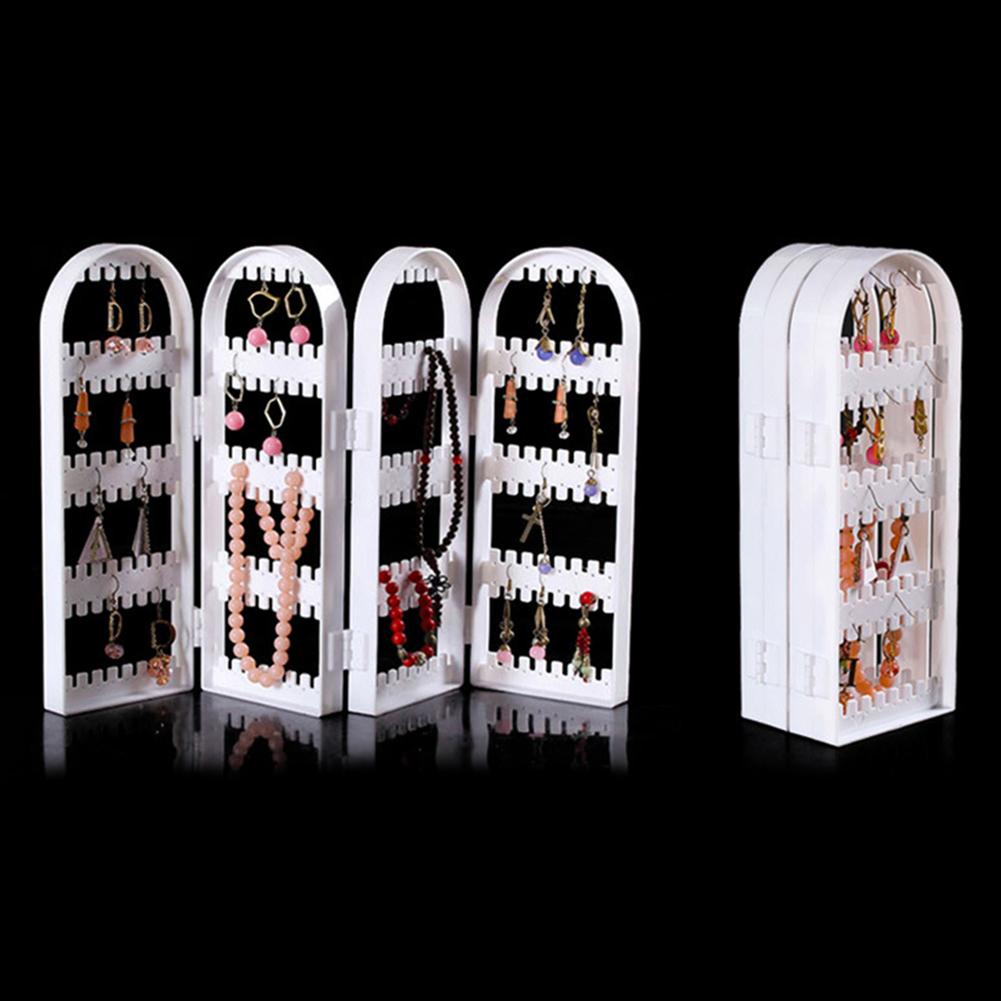 Arrivals 2/3/4 Fans Panels Jewelry Display Jewelry Organizer Earring Organizer Acrylic Jewelry Holder Makeup Organizer